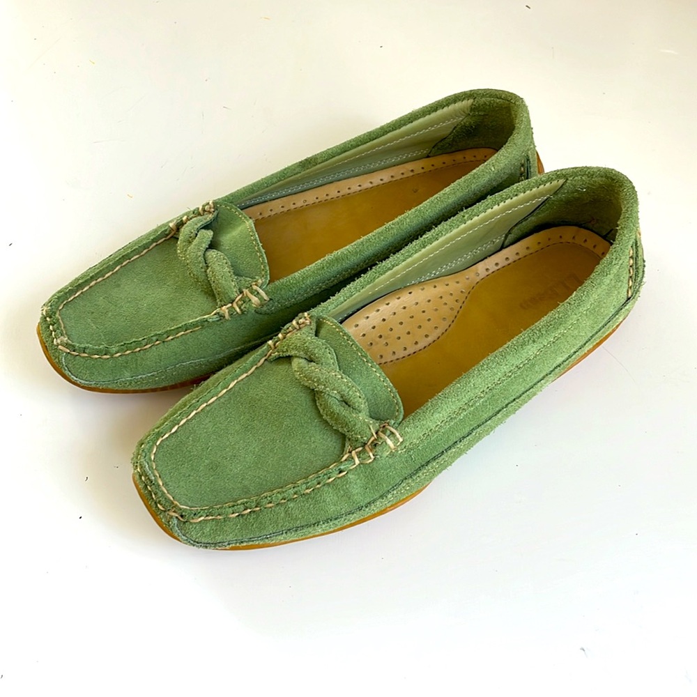 Green Suede Loafers - Picture 2 of 9